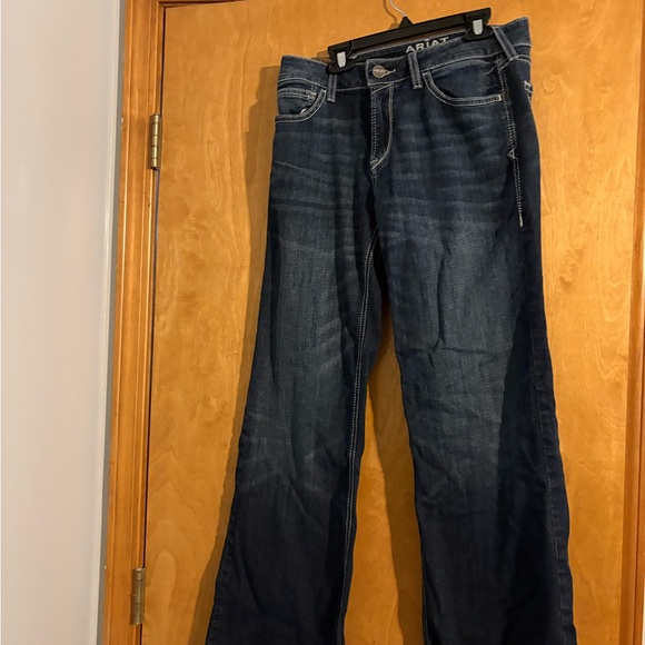 Ariat Dark Blue Denim Trousers - Picture 3 of 4